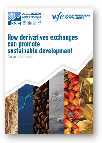 How Derivatives Exchanges can Promote Sustainable Development – An Action Menu How Derivatives Exchanges can Promote Sustainable Development – An Action Menu