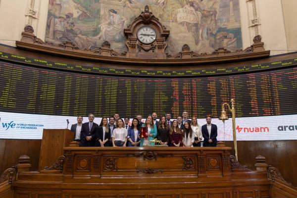 18 November 2025 - nuam exchange ring the bell for climate at the Santiago Stock Exchange