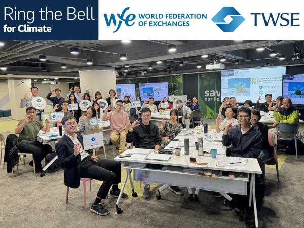 21 November 2025 - Taiwan Stock Exchange ring the bell for climate