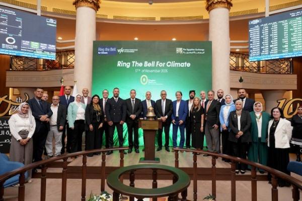 17 November 2025 - The Egyptian Exchange ring the bell for climate