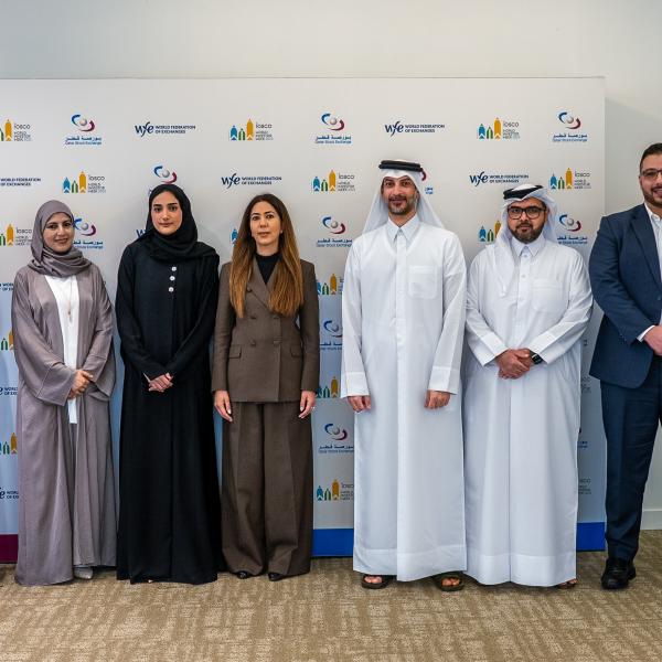 12 October 2025 - The Qatar Stock Exchange rings the bell for financial literacy
