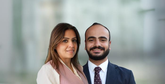 Marwa El Baz and Mario Fakhry