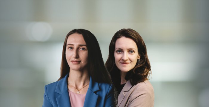 Alyona Bulda and Daria Degtiarenko